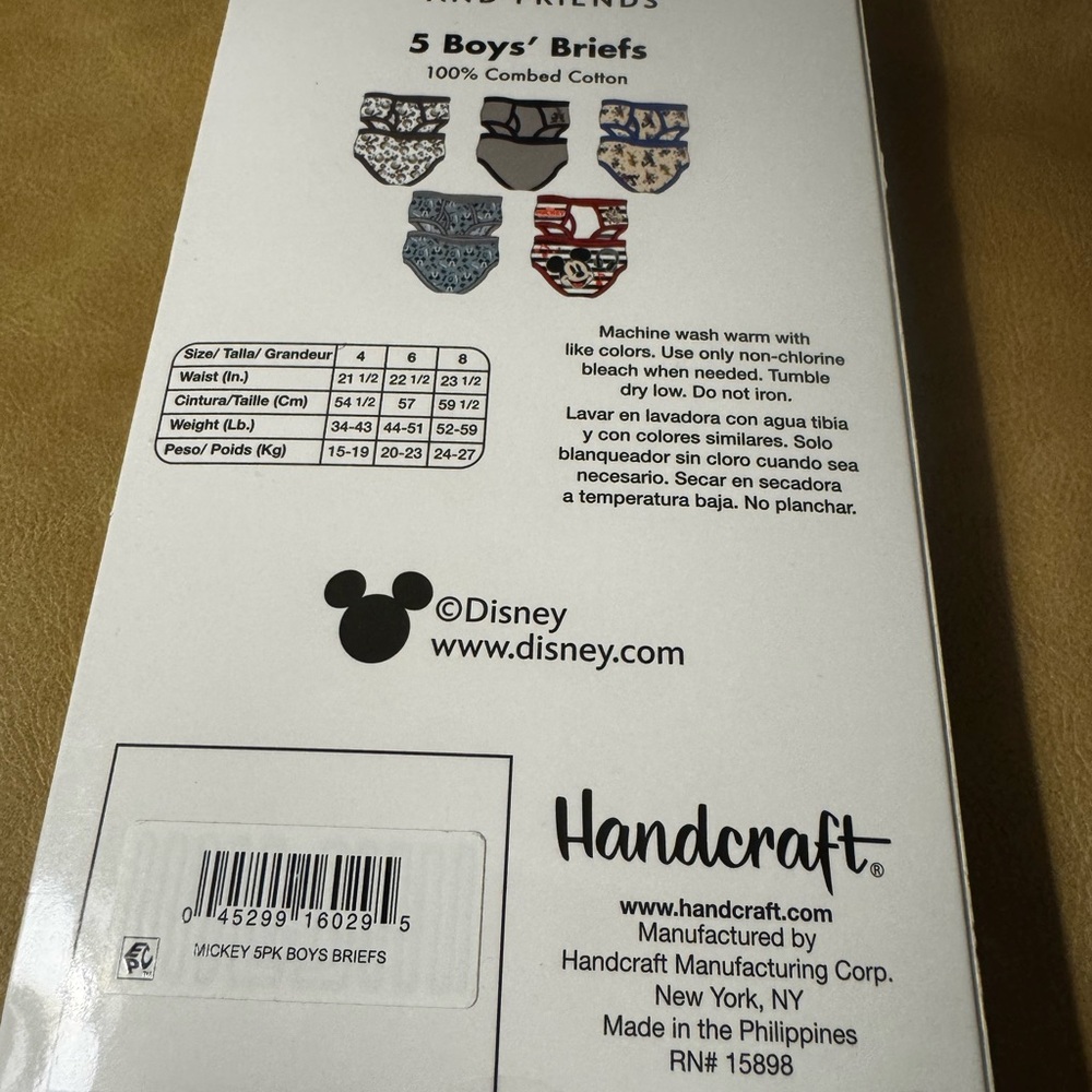 Disney Mickey and Friends Briefs - 5 Pairs - Picture 4 of 4